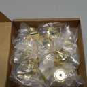 20 Pack Cabinet Knobs, Round Drawer Knobs, Brass Gold Single Hole Kitchen Drawer Dresser Hardware