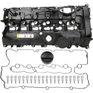 MITZONE Engine Valve Cover Compatible with BMW xDrive 340i 2016-2018 340i GT 2017-2019 440i 2017-2020 540i 2017-2019 640i 2018-2019 740i 2016-2019 X4 2019 3.0L V6 OE 11127645173