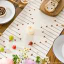 Artoid Mode Caramel Boho Table Runner for Farmhouse RusticSeasonal Holiday Macrame Burlap Kitchen Dining Table Decoration for Home Party Decor 12x72 Inch