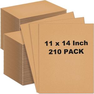 Henoyso 210 Pack 11 X 14 Inch Brown Cardboard Sheets