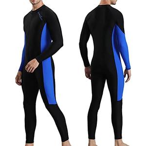 OMGear Dive Skin for Women Men Snorkel Suit Full Body Swimsuit Quick Dry Thin Diving Suit UV Protection Rash Guard Long Sleeve Swimwear Swimming Kayaking Snorkeling Gear, Size L