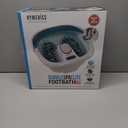 Homedics Bubble Mate Foot Spa, Toe Touch Controlled Foot Bath with Invigorating Bubbles and Splash Proof, Raised Massage Nodes and Removable Pumice Stone