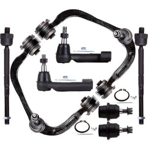 SCITOO 8pcs Front Suspension Kit Upper Control Arm w/Ball Joints Inner Outer Tie Rods Lower Ball Joints Fit 2009-2015 For Ford For F-150 2007-2015 For Ford Expedition For Lincoln Navigator