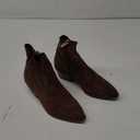 XR ALLSAINTS ALL SAINTS WEIZ HEELED ANKLE BOOTS COWBOY SUEDE TAN BROWN 9