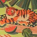 Jigsaw Puzzles for Adults 1000 Pieces, Summer Tiger Puzzle, Colorful as Home Wall Decor for Family Challenging Games