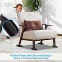 Upgrade Furniture Sliders, Furniture Sliders for Carpets, Oval Moving Pads with 8 PCS 5.8 * 4.3" Carpet Sliders+1 Lifter, Furniture Moving Sliders for Easy Move Bed Tables Cabinet, Protect Carpets