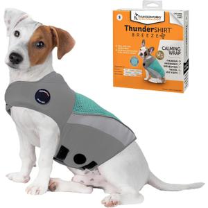 ThunderShirt Breeze for Dogs, Small, Aqua, Extra Breathable Mesh Fabric, Dog Anxiety Relief Vest for Every Day Stress & Calming During Thunder Storms and Fireworks, Small