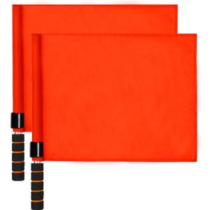 Volleyball Flags Line Judge, 2PCS Referee Flags Volleyball Lightweight Referee Equipment for Volleyball, Track and Field