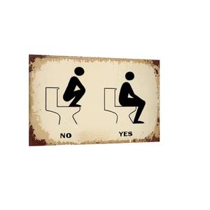 Funny Metal Sign Vintage Tin Decor "Yes No" Bathroom Bar Outdoor Humor Sign 12x8in, Pack 3 Funny Metal Sign Vintage Tin Decor "Yes No" Bathroom Bar Outdoor Humor Sign 12x8in, Pack 3