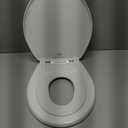 Mayfair NextStep Slow-Close Toilet Seat with Built-In Toddler Potty Training Seat, Removable, White, Round