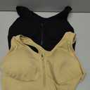 Hiking Gril Women's Zip Front Sports Bra Wireless Post-Surgery Yoga Bras (L)