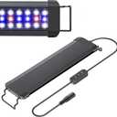 Pawfly 11 W Terrarium Light for 12" to 18" Terrarium Extendable Reptile Tank Light with Full Spectrum Brilliant White Blue Red Lights with Day & Night Modes and Adjustable Brightness