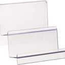 DOITOOL Clear Acrylic Purse Display Stand Holder Wallet Stand 2 Tier Handbag Purse Display Stand Glasses Holder Jewelry Display Riser Shelf for Home Decoration and Organizer