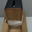 Cable Management Box Large - Wooden Grain Cable Organizer Box to Hide Wires&Power Strips,TV&Desk Computer Wires,with Cable Clips&Reusable Cable Ties for Home&Office(Black)