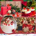 3 x Mini Cardinals Bird, 60 Pcs Resin Luminous Red Cardinal Bird Tiny Figurines for Miniature Garden Crafts Cake Lawn Micro Landscape Home Decor Tree Ornaments