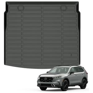 Auxko All Weather Cargo Liner Fit for Honda CR-V(Include Hybrid) 2023 2024 2025 2026 Upper Position TPE Rubber Trunk Mat CRV Accessories All Season Guard Odorless Anti-Slip Cargo Mat Black