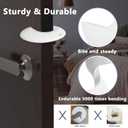 Neobay Door Pinch Guard and Door Slam Stopper, Durable Silicone Door Finger Pinch Guard, Prevents Slamming on Even Heavy Doors, Non-Toxic & Pet Friendly, White, 6 Packs