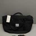 LOVEVOOK Travel Duffle Bag,Weekender Bags for Women with Shoe CompartmentCarry on Overnight Bag with Toiletry Bag,Gym Duffel Bag with Wet Pocket, Hospital Bags for Labor and Delivery (Large-2 Pcs, Black)