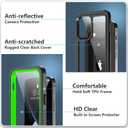 SPIDERCASE Waterproof Case Compatible with iPhone 12 /Compatible with iPhone 12 Pro (Green/Clear)