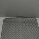 Silicone Drying Mat, 23"X17" With Built-in Drain Lip,Heat-Resistant,Eco-friendly,Hygienic Drying Pad,Leak-Proof and Non-Slip,Silicone Dish Drying Mat for Kitchen Counter or Sink（Gray 23X17）