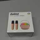 Mini Karaoke Machine for Kids, Toy for Girls Portable Bluetooth Speaker with 2 Wireless Microphones, Fashion Toy Gifts for Christmas Birthday, for 3 4 5 6 7 8+ Year Old Girls Gifts