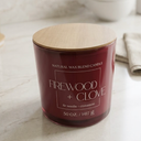 Natural Wax Blend Candle Firewood + Clove (50oz)