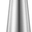 BYUNER Soap Dispenser for Bathroom & Kitchen, 15 fl oz Refillable Soap Dispenser, Brushed Silver Metal Look Countertop Soap Dispenser, Rust-Free Hand Soap & Dish Soap Dispenser