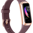 Fitness Tracker with 24/7Heart Rate, Blood Pressure, Sleep Tracking, Calorie, Activity Tracker with 1.1" AMOLED Color Screen, Waterproof Step Tracker for Android iPhones Women Men, Bordeaux