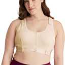 Care+Wear - Post Mastectomy Recovery Bra (Nude, XXX-Large) - Comfortable Post-Surgery Support - Breathable, Adjustable and Front Opening