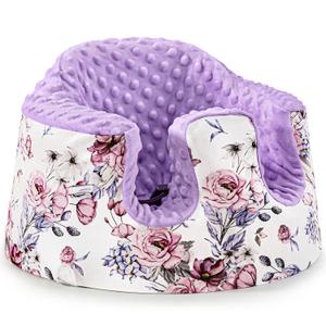 Seat Cover Compatible with Bumbo, Booster Seats Accessories, Soft Breathable Cover for Baby Girl Boy, Cover Only (Purple)