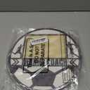 RattanView Sport Ball Picture Frame 4 x 6 Signable Thanks Coach Picture Frame with Pen Coaches Appreciation Photo Tabletop for Home Table Decorations Coach Team Birthday Gifts(White,Soccer,Round)