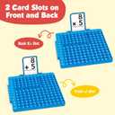 Torlam Math Board, Multiplication Game Board, 12x12 Math Manipulatives Game Board Multiplication,Division, Addition, Subtraction Games Toys for Kids, 1st, 2nd, 3rd, 4th, 5th, 6th Grade, 1 inch x 1 inch x 0.1 inch