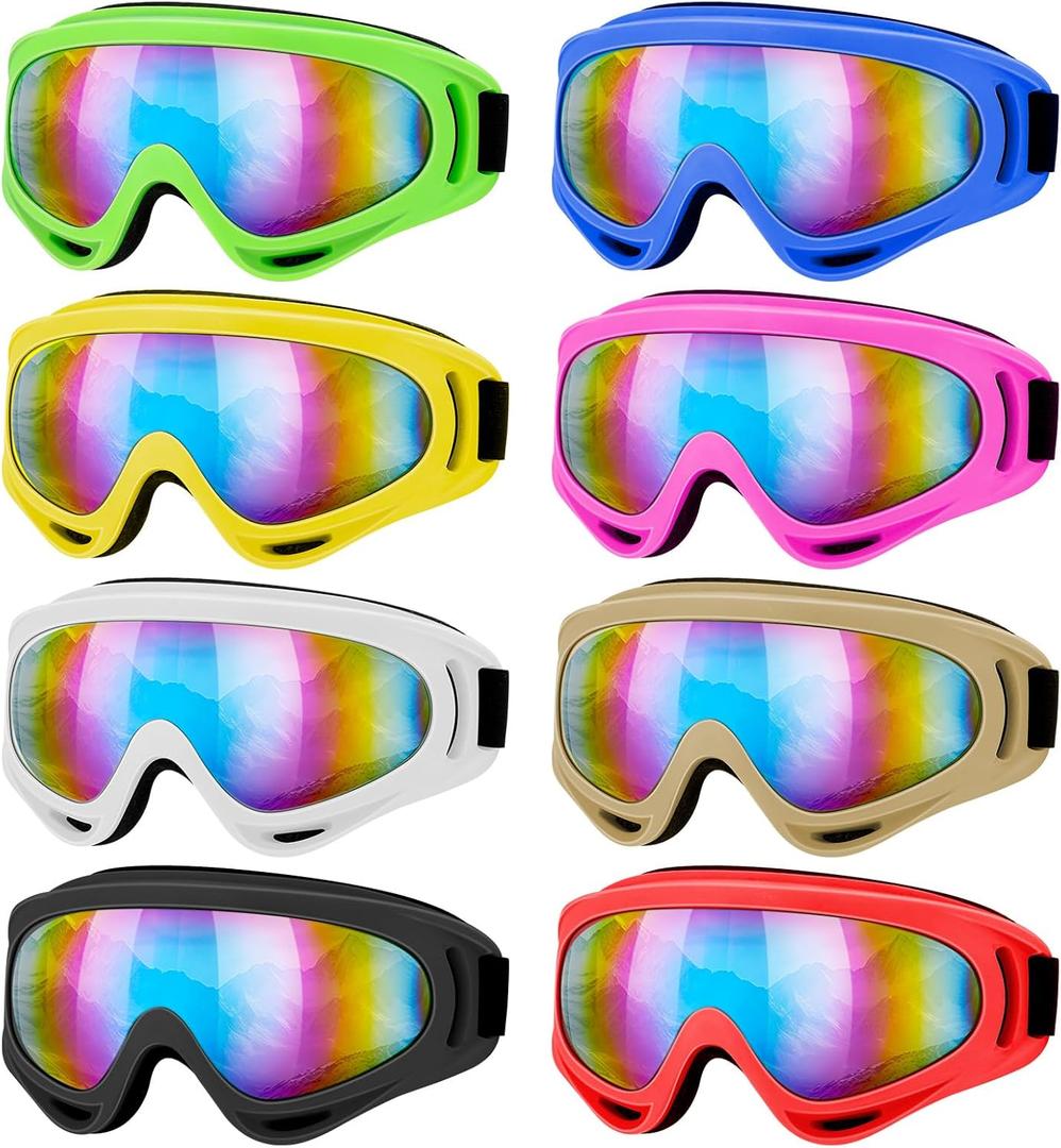 Ski Goggles, Snowboard Goggles for Men Women Kids, Skiing Snowboard Motorcycle Glasses for Adult Youth (Multicolor)