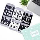 40th 50th 60th Birthday Gifts for Man and Woman,Funny Crew Cotton Socks for 40th 50th 60th Birthday Decorations