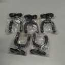 Sound harbor Guitar Wall Mount 5 Pack Wall Hangers for for Acoustic Electric Bass Guitar and More