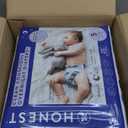 The Honest Company Clean Conscious Overnight Diapers for Sensitive Skin Hypoallergenic Fragrance-Free Baby Cozy Cloud and Star Signs Design Club Box Size 5 (27 lbs) 40 Count