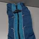 IDOMIK Warm Dog Coat with Harness, Waterproof Reflective Dog Jackets for Small Medium Large Dogs, Fleece High Collar Winter Jacket with Zipper, Pet Winter Snowsuit Clothes for Cold Weather, Blue L (L(Neck Girth:17.7"))