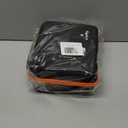 Hard Travel Case for KMM Handheld Car Vacuum Cleaner, Portable Auto Vacuum Cleaner Accessories Storage Bag Carrying EVA Case for KMM LT-117 9000Pa Air Duster (Black-Orange)