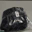 Angelaicos Unisex Wavy Halloween Costume Full Wig Long Dark Brown (Men's Wig) (Black)