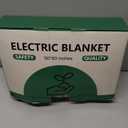 Electric Throw Heated Throw 50''x60'', Striped Flannel & Thicker Sherpa, 5 Heat Settings & 4 Hour Auto Off with FCC/ETL Certified, Overheat Protection & Machine Washable, Great Gift, Light Grey