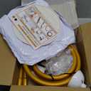 OurWarm 9.35Ft & 6Ft Gold Balloon Arch Stand, Free Bending Shape Balloon Arch Kit, Half Arch Balloon Stand with Base for Floor, Ideal for Wedding Birthday Baby Shower Graduation 4th of July Decoration