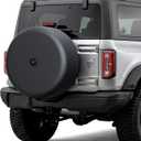 32" Soft Black Tire Cover - Ideal Compatible with Ford Bronco(Big Bend/Black Diamond/Outer Banks/Badlands) 2021-2025 with Backup Camera