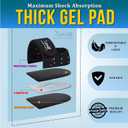 XWOLF Plantar Fasciitis Heel Protectors with Shoe Horn, Heel Cups for Heels Spur & Achilles Pain Relief, Cracked Heels, Reusable Foot Cushions for Men & Women (Large W 8-10 / M 8-10)