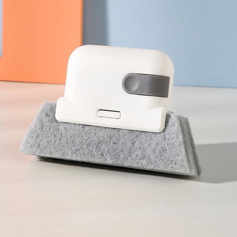 Detachable Cleaning Brush for Corners and Gaps, Flexible Dust Brush for Window Tracks, Doors, Keyboards and Hard-to-Reach Areas (Greyblue)