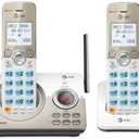 AT&T DL72219 DECT 6.0 2-Handset Cordless Phone for Home with Connect to Cell, Call Blocking, 1.8" Backlit Screen, Big Buttons, intercom, and Unsurpassed Range