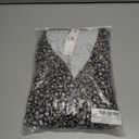 OUGES Womens 2023 Fall Long Sleeve Maternity Dress for Baby Shower Photoshoot V Neck High Waist Midi Dress with Pockets (L)