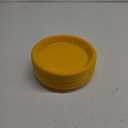 Exquisite Party Solids Yellow Plastic Plates - 9 Inch, 100 Pack, 350 GSM