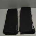 Under Bed Shoe Storage Organizer for Closet, Fits 32 Pairs Underbed Shoes Box Storage Containers Under the Bed Storage Foldable with Sturdy Handles&Clear Window for College Dorms Black, Set of 2 (2 Shoes (16+16 Cells) Linen-like Black)