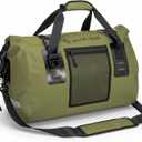 Earth Pak Waterproof Duffel Bag - Heavy Duty Motorcycle Dry Bag with Large Storage Space Perfect for Traveling, Camping, Kayaking, Fishing & Canoeing Bag 50L/70L/90L/120L Sizes (Green)