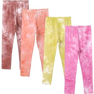 4 Pack Girls Printed Leggings Soft Yoga Pants Kids Tie-Dye Leggings (10-12 Years, Multicolor 10) 4 Pack Girls Printed Leggings Soft Yoga Pants Kids Tie-Dye Leggings (10-12 Years, Multicolor 10)